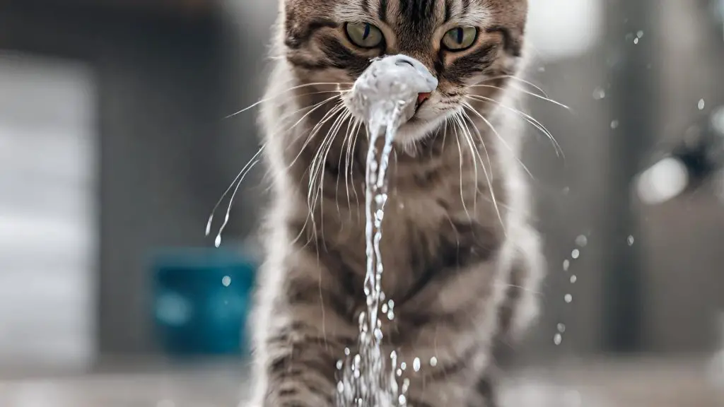 Is it OK to spray a cat with water